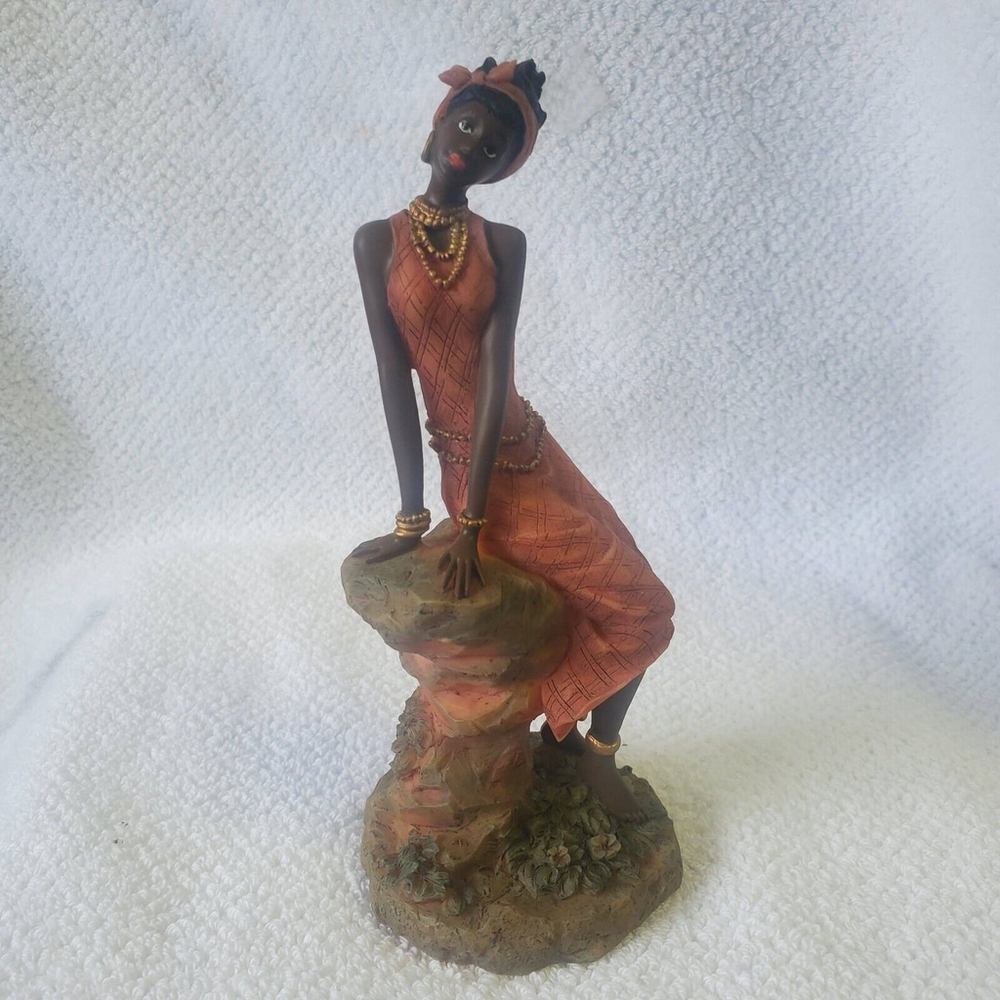 African‎ Lady Figurine statue Sculptures for Home Decoration